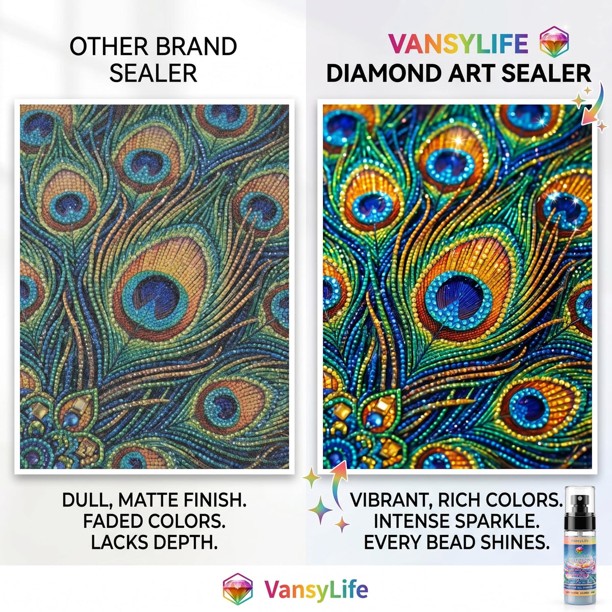 Diamond Art Sealer Spray, 30 Minutes Fast Drying (1 Pack)