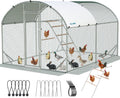 Essential Series 12x9ft Metal Chicken Coop Run w/Climbing Ladder