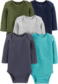 Baby Boys Long-Sleeve Bodysuit Pack of 5Bodysuit