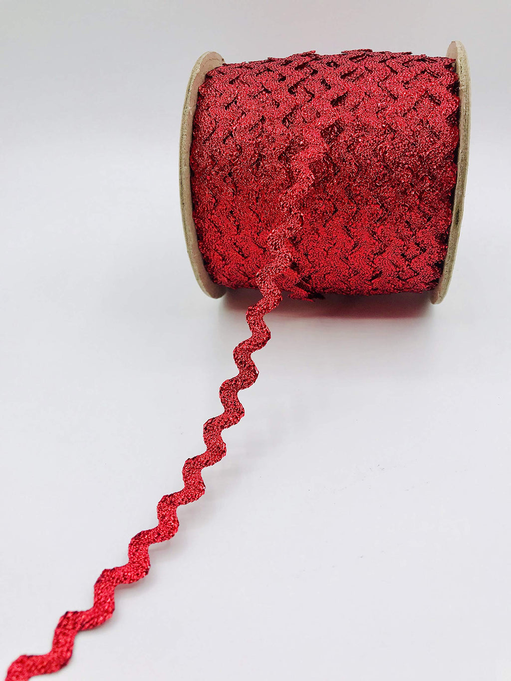 Red 3/8" Metallic RIC Rac - 18 Yards