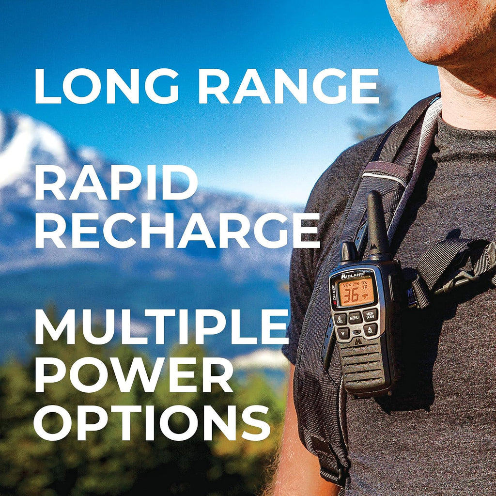 T71VP3 X-TALKER Long Range Walkie Talkie - FRS Two-Way Radio for Camping Overlanding Rock Crawling - NOAA Weather