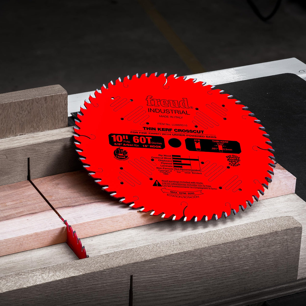Freud LU88R009: 9" Thin Kerf Fine Finish Crosscut Blade