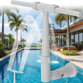 Pool Fountain for Above and In-Ground Pools, Dual Spray Waterfall Sprinkler Fountain, Above Ground Pool Accessories