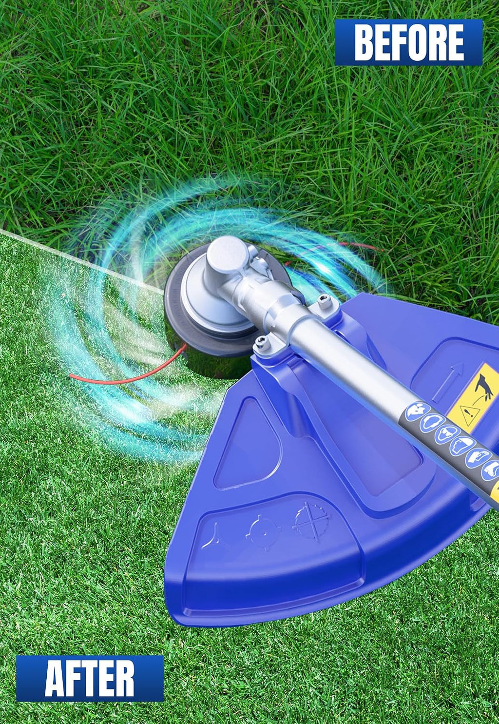 Gen2 52cc 18" Gas SWeed Wacker & Brush Cutter 3 in 1 | 18-inch string-trimmer swath and 10-inch brush-cutter blade