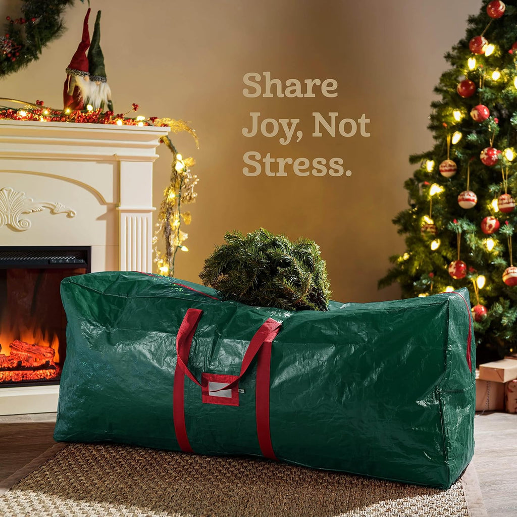 Christmas Tree Storage Bag - Fits 7.5 Ft Artificial Trees - Plastic, Waterproof Christmas Tree Bag For Storage Box