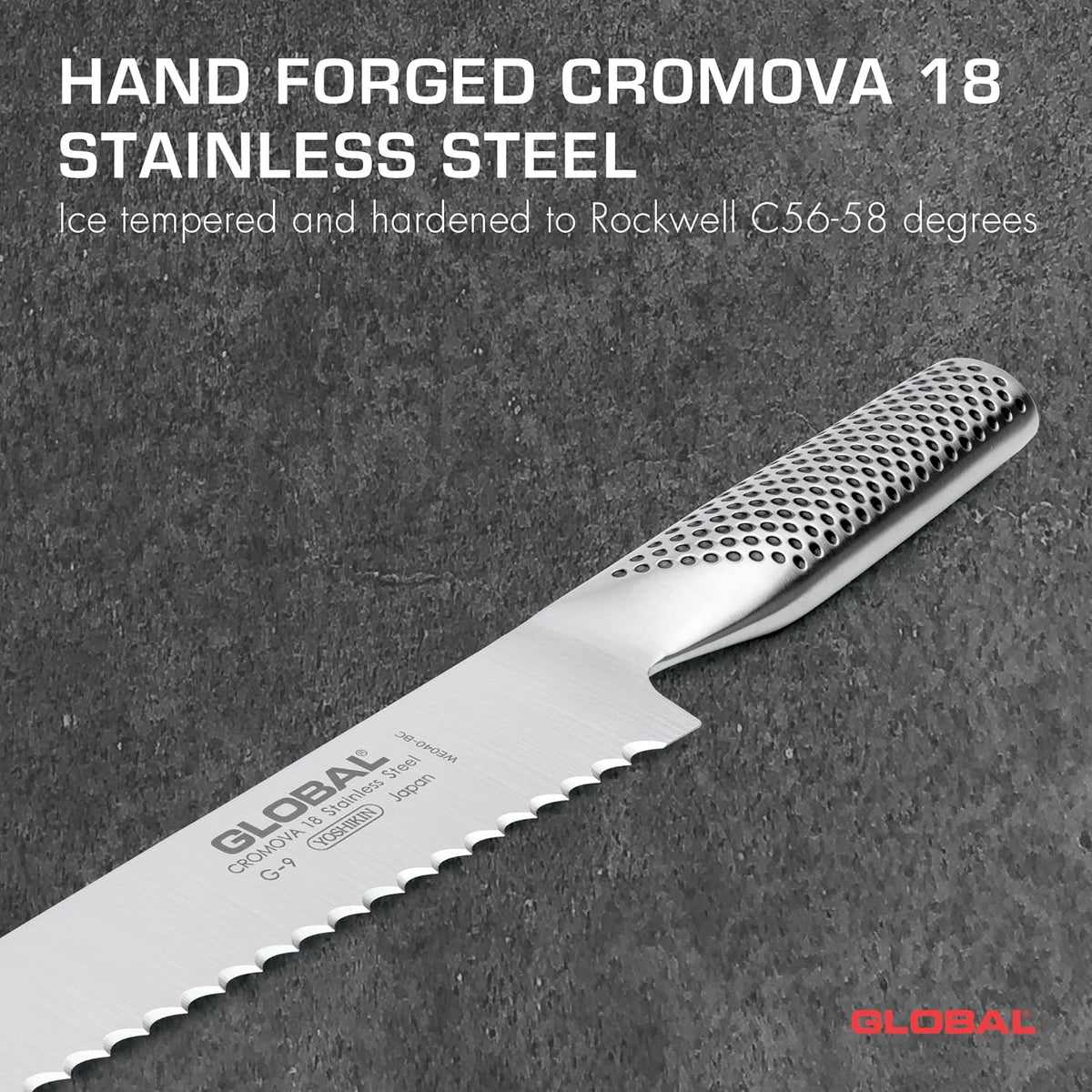 G-9-8-3/4 inch, 22cm Bread Knife, 8.75", Stainless Steel