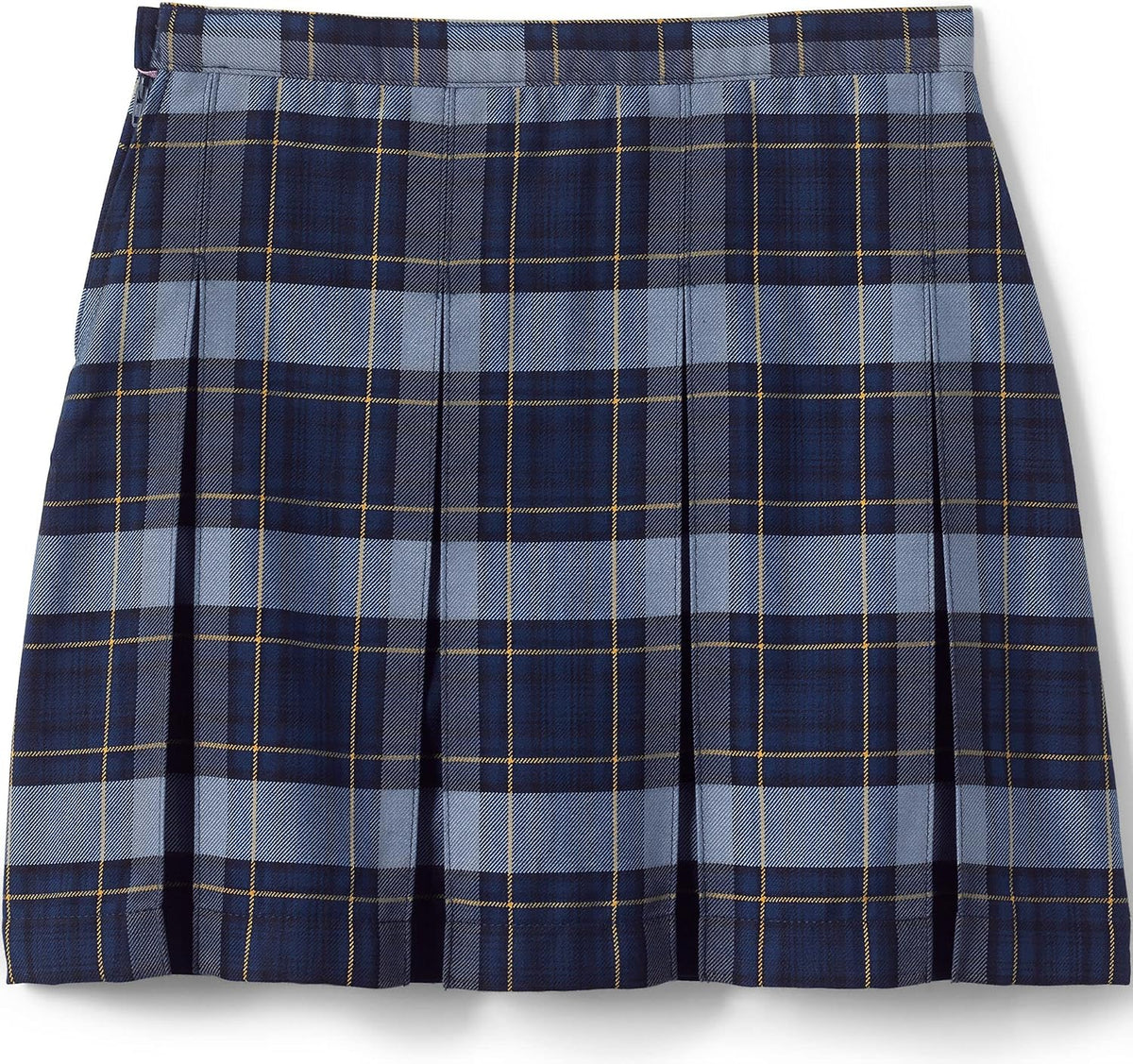School Uniform Girls Plaid Box Pleat Skirt Top of the Knee