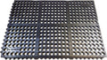 K-Series Anti-Fatigue Drain-Thru, 2' x 3' x 3/4", Black, Interlocking Restaurant Kitchen Drainage Non-Slip