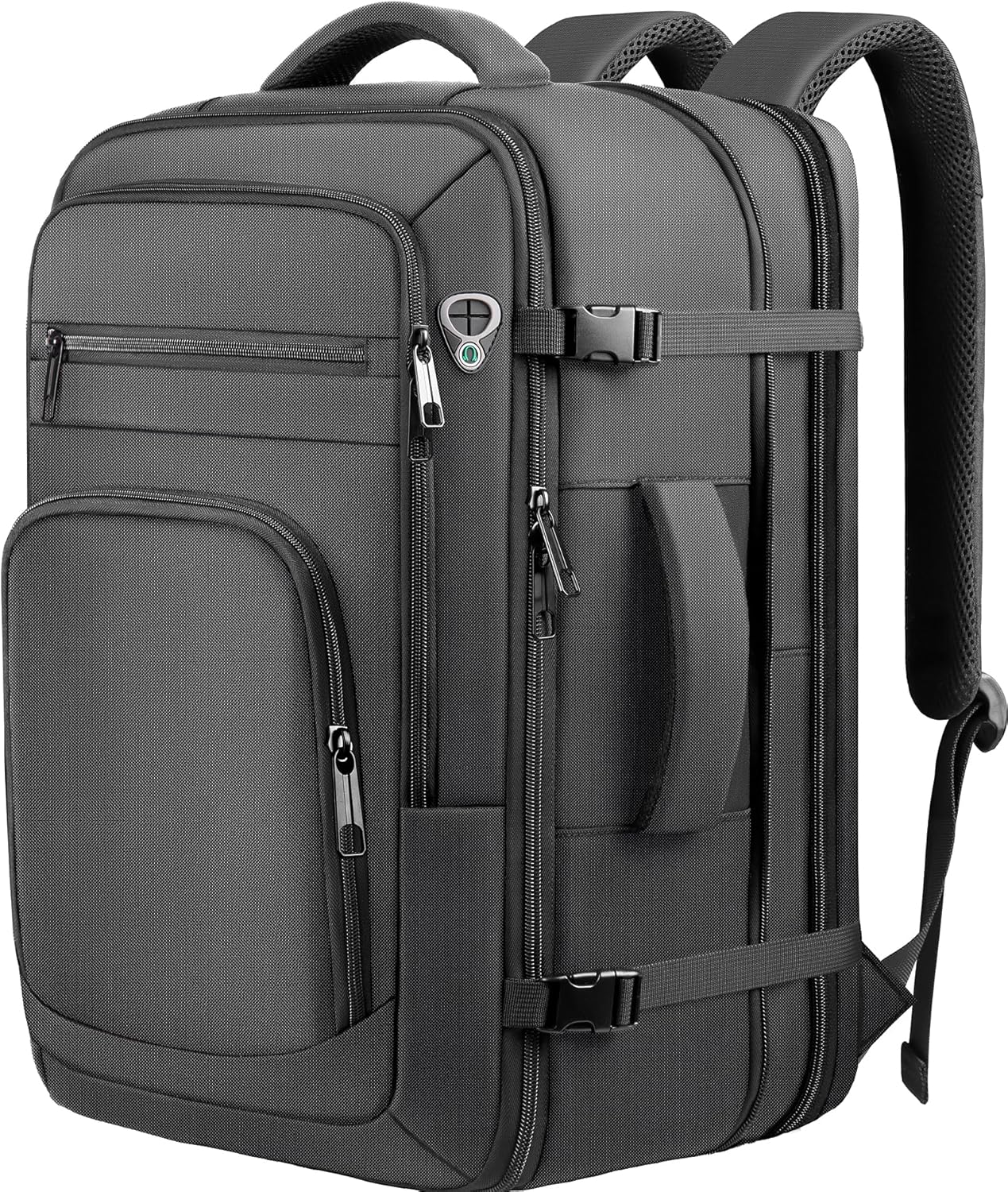 Roomy Travel Backpack, Expandable 40L-50L Carry On Backpack For 17.3" Laptop,TSA Flight Approved Business Travel