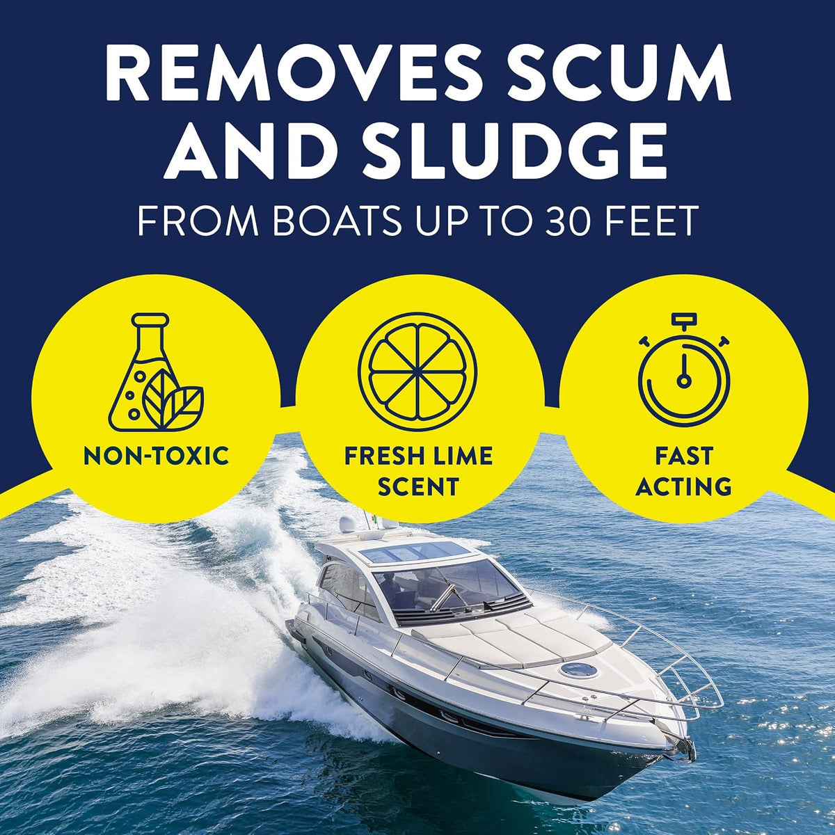 Legend Brands Bilge Cleaner, Perfect for Boats, Pontoons and other Marine Power Systems, Fresh Lime Scent, 32 Fl. Oz.