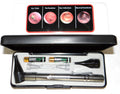 Third Generation Dr Mom Slimline Stainless LED Pocket Otoscope with Soft White Natural Hue Light Spectrum in Hard