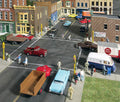 Asphalt Street System-Straight Sections pkg(10) with Accessories 933-3195 HO Scale Model Railroad - Scenery Kit