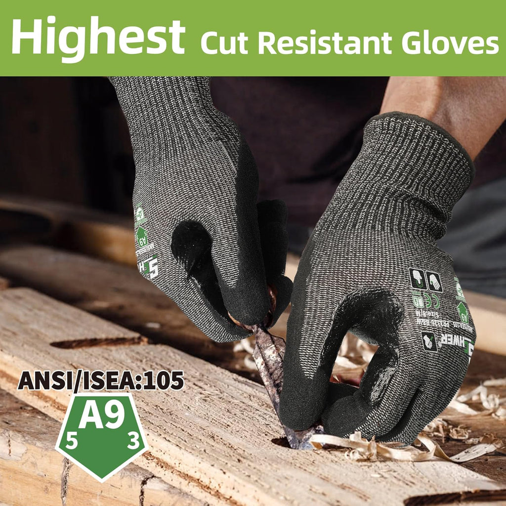 ProGuard High Level Cut Resistant Work Gloves for Extreme Protection, ANSI A9 Cut Gloves with Reinforced Thumb, Non