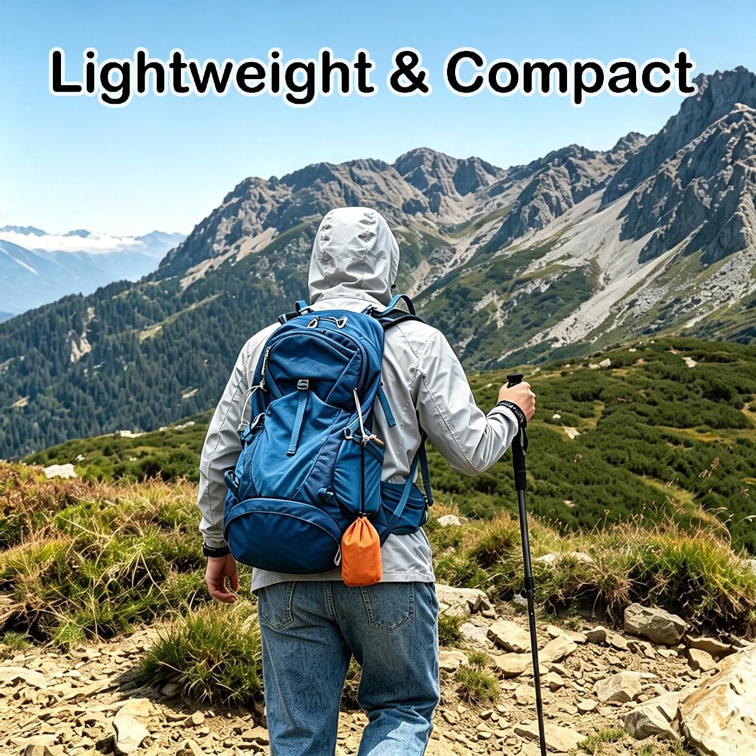 Emergency Sleeping Bag, Survival Bivy Sack Mylar Thermal Emergency Blanket Waterproof Lightweight Portable Shelter