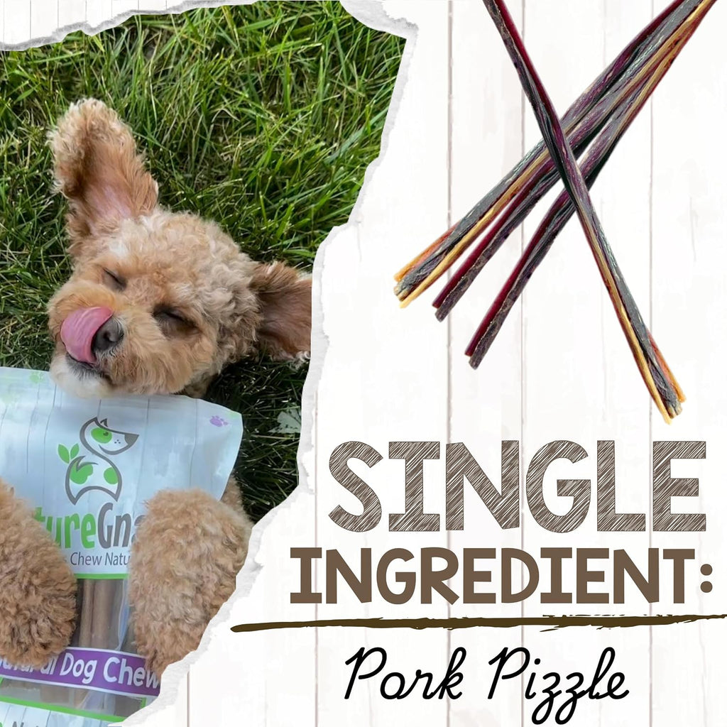 Extra Thin Pork Bully Sticks 5-6" Dog Chews, 15 Count