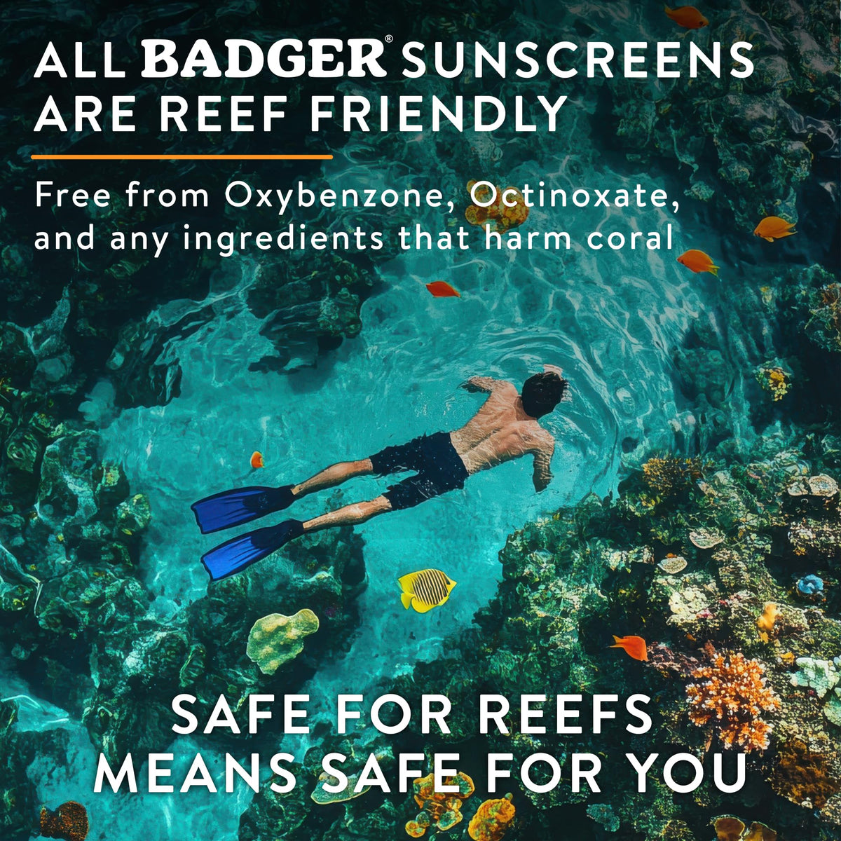 Reef Safe Mineral Sunscreen SPF 50, Zinc Oxide, 2.9 fl oz (2-Pack)