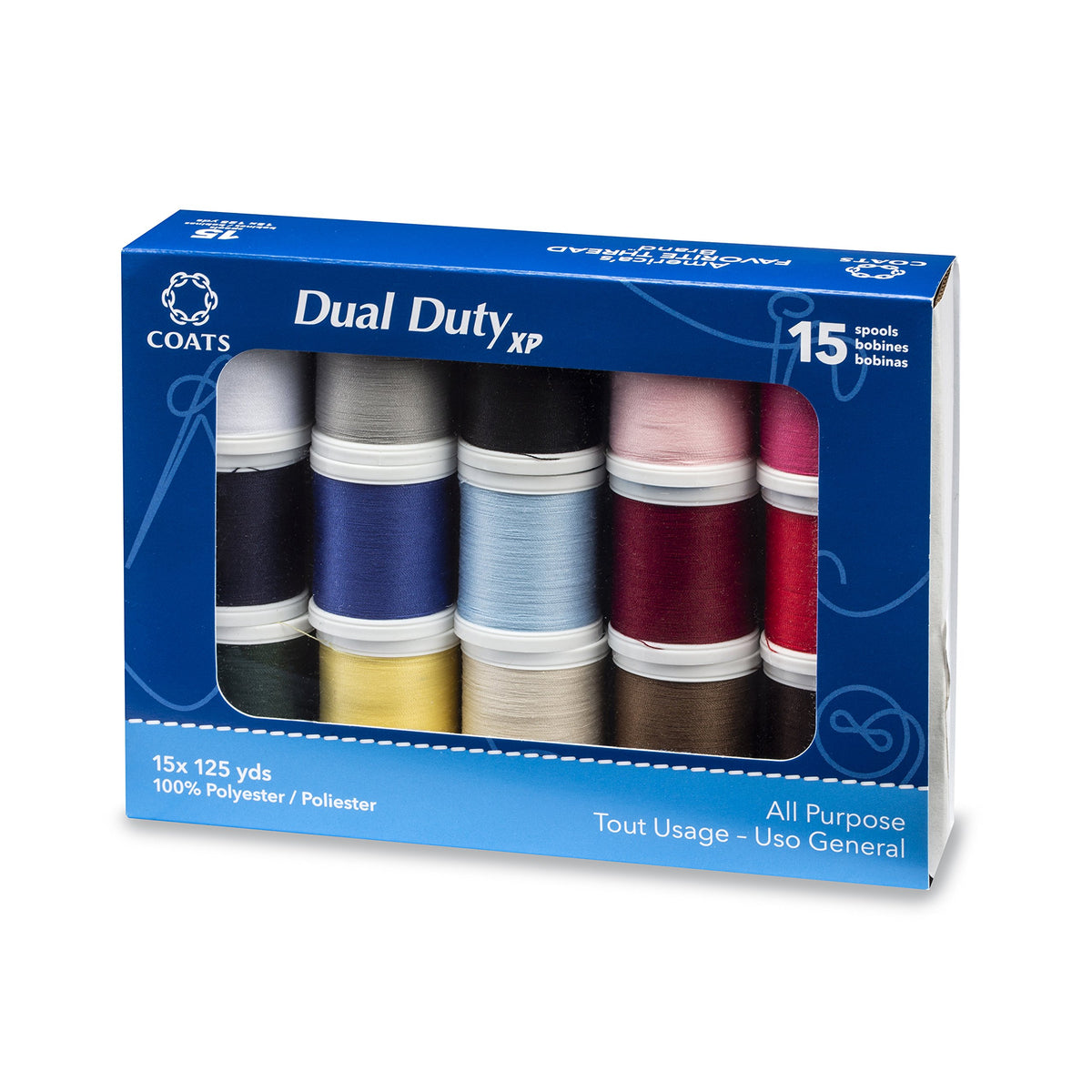 Coats Dual Duty XP General Purpose Thread Box 15/Pkg