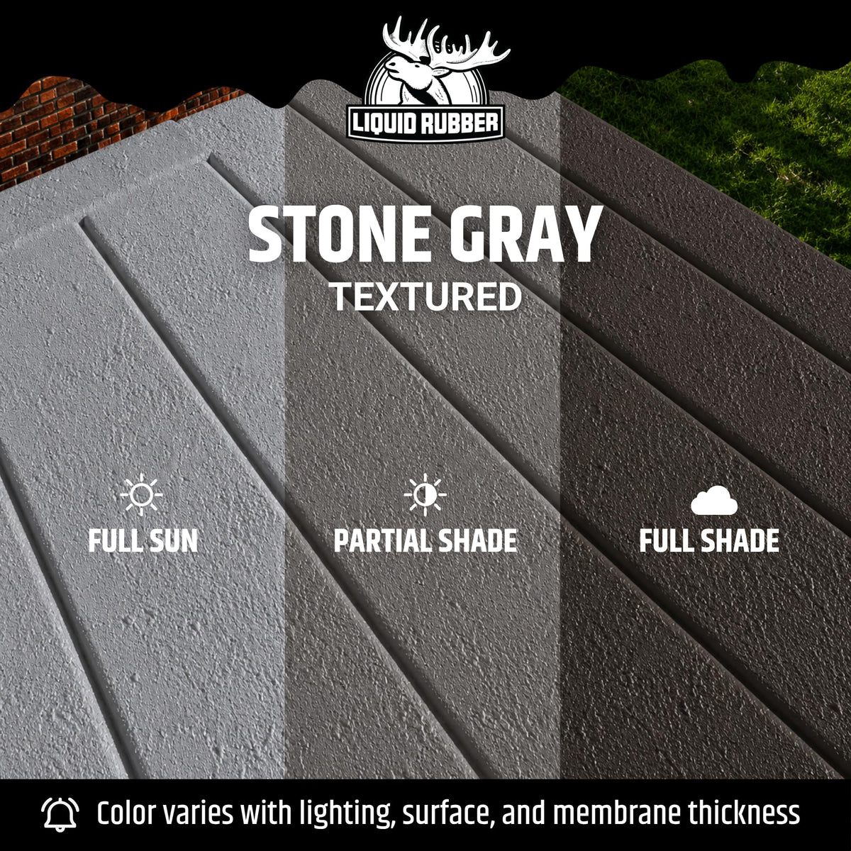 Polyurethane Deck Coating - Textured, Stone Grey, 4 Gallon