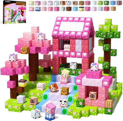 100PCS Magnetic Blocks Kid Building Toys for 3+ Years Old Girls