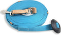 35' Flat Cotton Web Lunge Line with Bolt Snap & Rubber Stop - By Southwestern Equine (35', Turquoise)