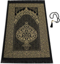 Muslim Prayer Rug with Islam Prayer Beads - Travel Prayer Mat, Islamic Gifts for Women, Portable Prayer Matt Islam