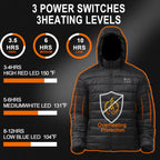 Heated Jackets for Men with Battery Pack, Electric Warm Down Coat
