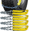 Offroad Snow Chains Alternative Traction Device For Semis & Large Trucks Easy Setup With Durable Strap & Chain Design