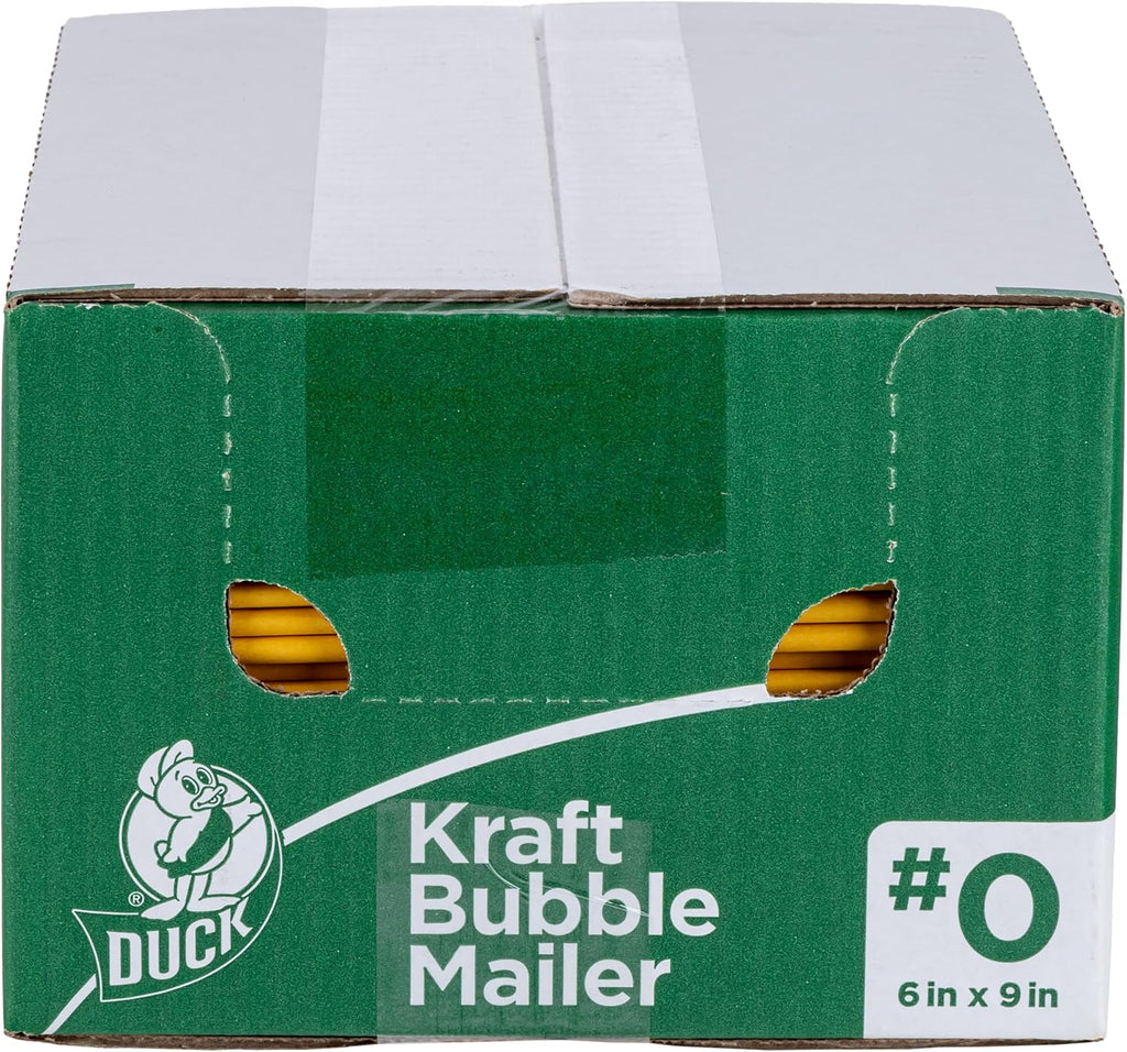Brand #0 Kraft Bubble Mailer, Manila, 6 inch x 9 inch, 25 Pack