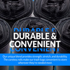 13 Gallon Trash Bags | 1000 Bags | Black