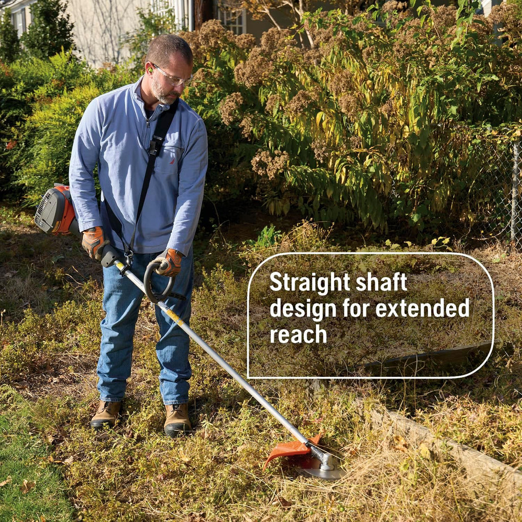 122RJ Multi-Purpose Gas Brush Cutter with String Trimmer Head | Brushcutter tool with grass blade, includes