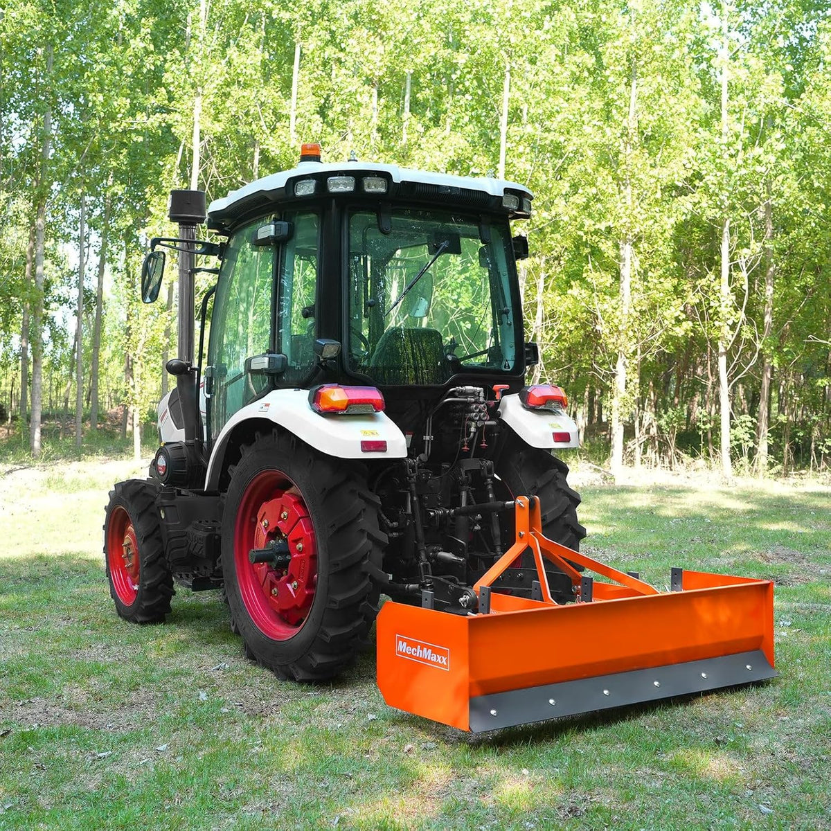 72" Box Blade Scraper with 6 Shanks 3 Point Hitch Tractor Attachment, Model BB72
