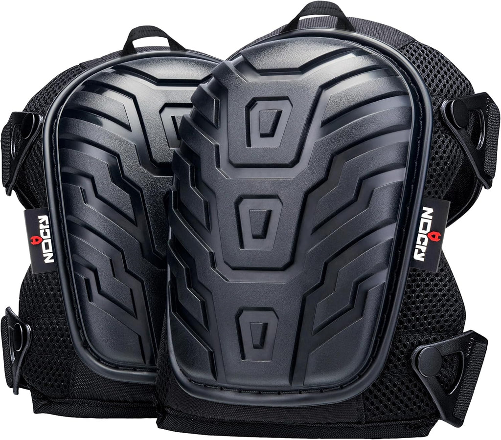 Professional Gel Knee Pads for Work with Soft Foam and Gel Cushion — Heavy Duty Cap, Reinforced Adjustable Straps