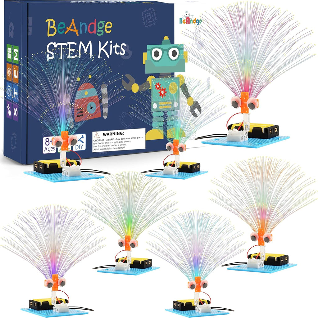 7 Set Bulk STEM Kit Individual Craft Kits for Kids, Science Projects Crafts Group Activity, Light Experiments Circuit