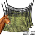 3 Pcs Hay Bags for Horses, Slow Feed Hay Nets for Horses Goat Sheep, Large Capacity Hay Feeder for Stall, Trailer