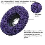 Lamsion 4-1/2" Rust Remover Wheel & Strip Disc for Angle Grinder, 6Pack