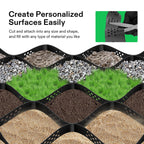 3'' Depth Ground Grid, 9x17 ft, High-Density HDPE Geo Cell