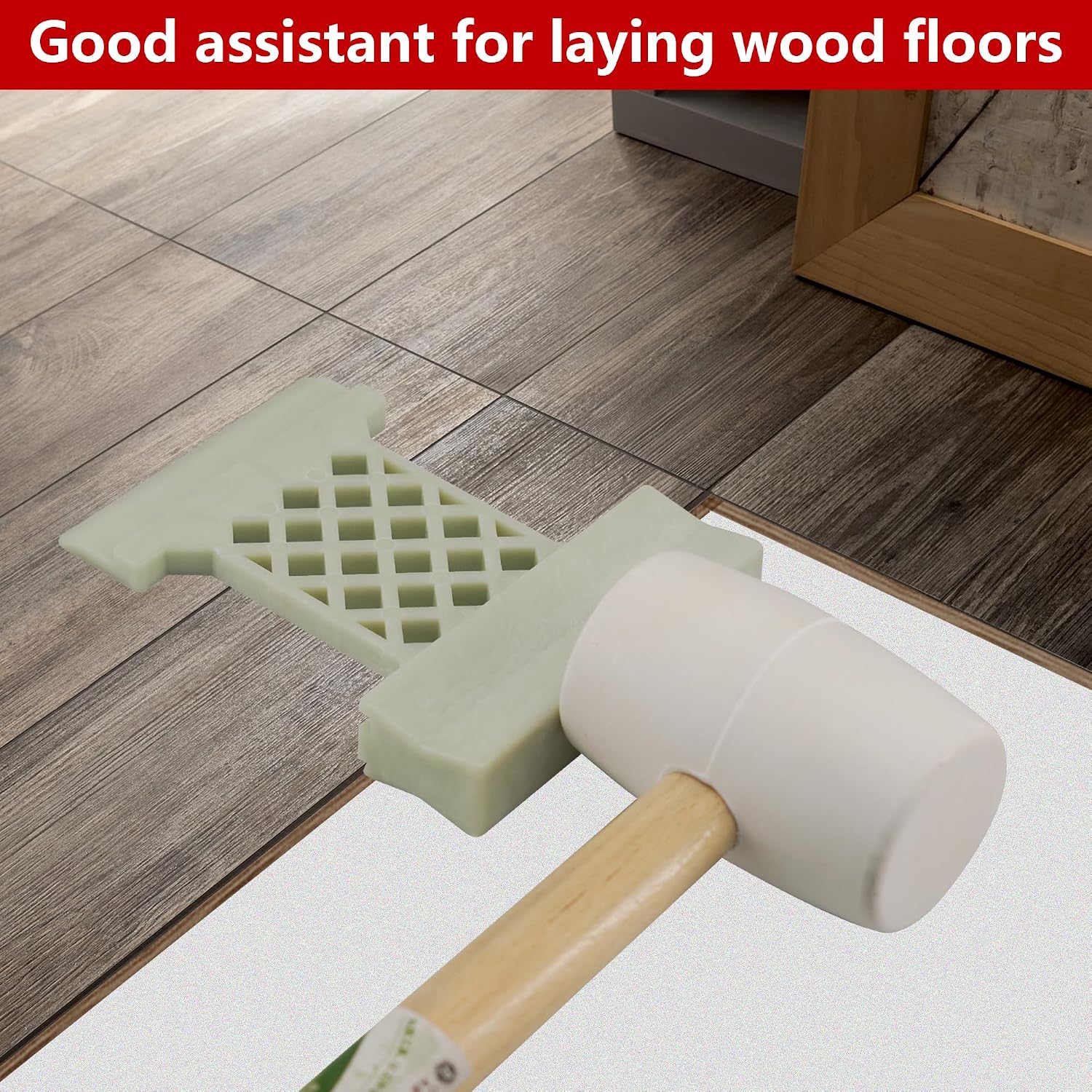 4 in 1 Laminate Flooring Tools,Wood Floor Composite Board Laminate Installation Tool, Wood Floor Installation Tapping