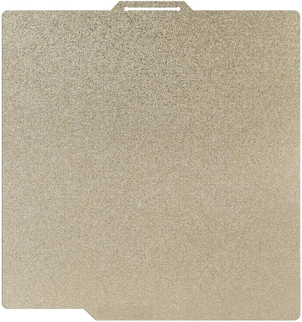 PEI Sheet Double Side Textured for Bambu Lab X1/X1C/P2S/P1P/P1S/A1 Carbon, 257x257 mm Gold Spring Steel Flexible