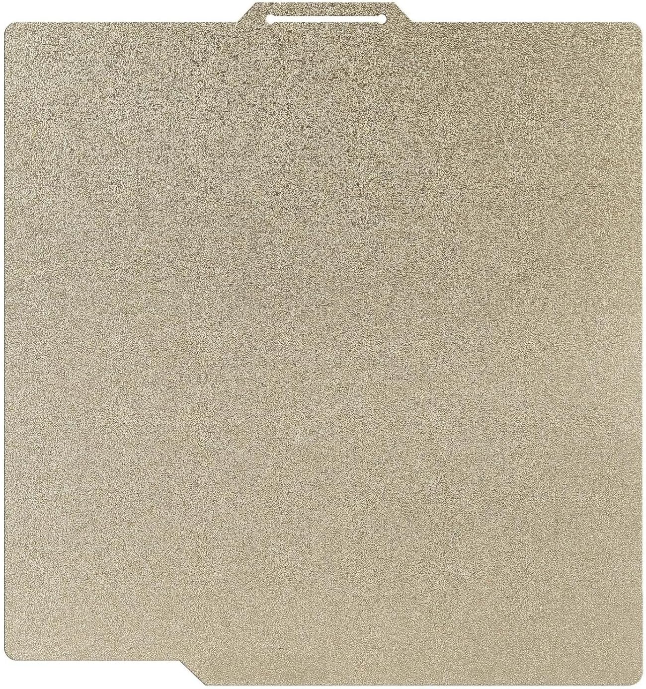 PEI Sheet Double Side Textured for Bambu Lab X1/X1C/P2S/P1P/P1S/A1 Carbon, 257x257 mm Gold Spring Steel Flexible
