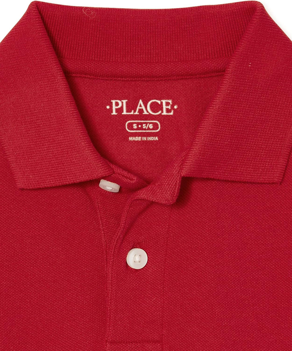 Boys' Short Sleeve Pique Polo, 2 Pack