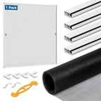 DIY Aluminum Window Screen Frame Kit, 1 Set, 46 in, White