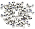 100Pcs M3 x 0.5mm Lock Nuts - 304 Stainless Steel Self-Lock Nylon Inserted 3mm Nylock Nuts for RC Model, 3D Printer