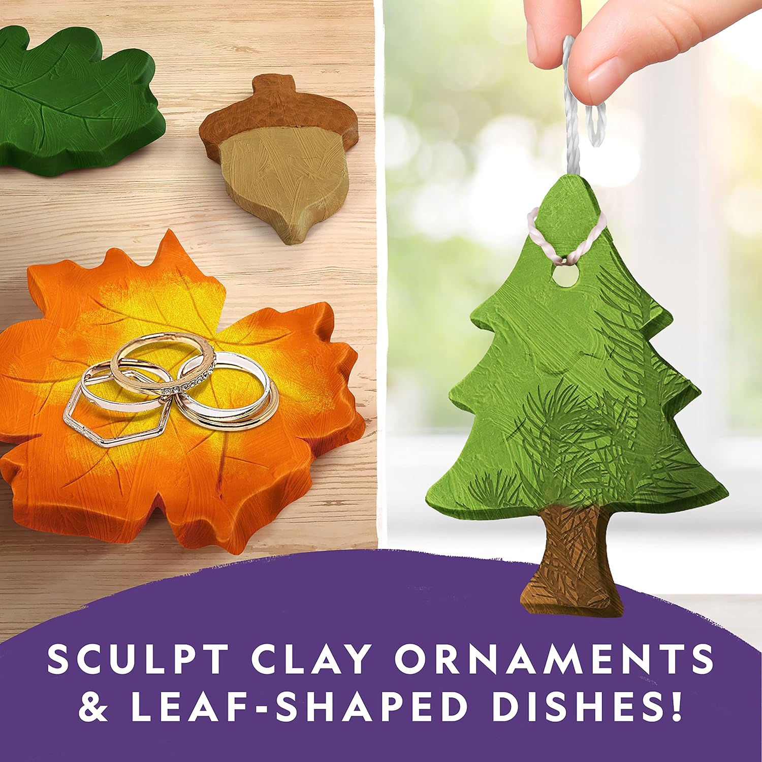 NATIONAL GEOGRAPHIC Mega Arts and Crafts Kit for Kids – Mosaic Kit, Marbling Paint Kit & Air Dry Clay Pottery Kit –