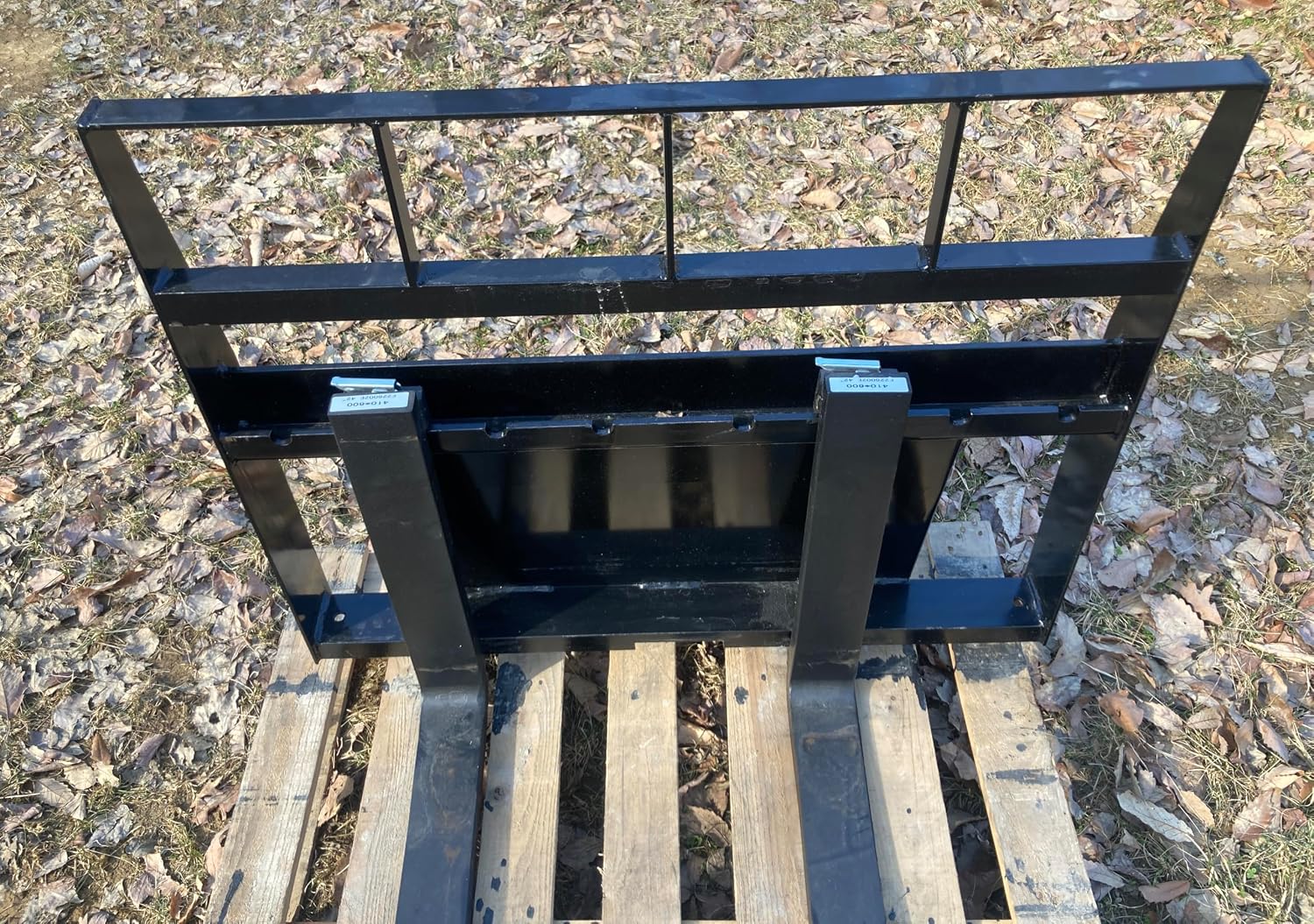 2000LB Pallet Forks Attachment-Dingo Style Mount Plate-42" Adjustable | Dingo Mount Material Handling Attachment