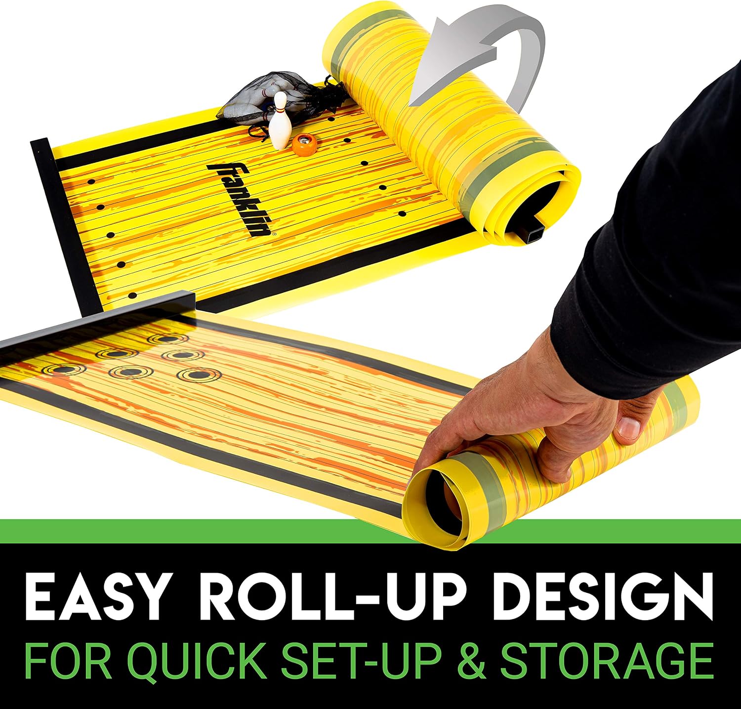 Shuffleboard Table Game Mats – Tabletop Shuffleboard Mats and Pushers – Indoor Shuffleboard Games