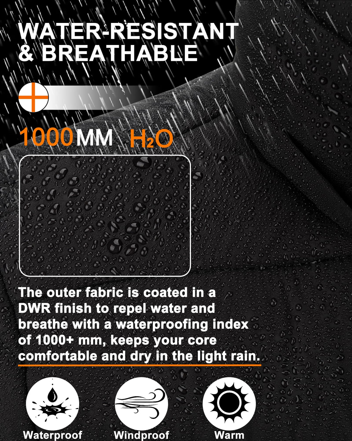 Heated Jackets for Men with Battery Pack, Electric Warm Down Coat
