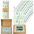 100% Cotton Flannel Reusable Paper Towels - 7 Pack Machine Washable - 3 Layers Extra Absorbent, Zero Waste Soft Cloth