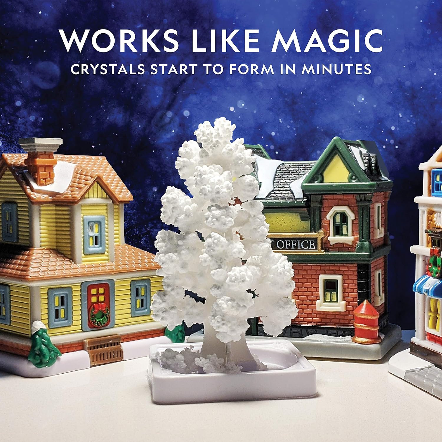 National Geographic Crystal Growing Craft Kit to Create a Crystal Garden | Fast 6-Hour Growing Time, Colorful Crystal