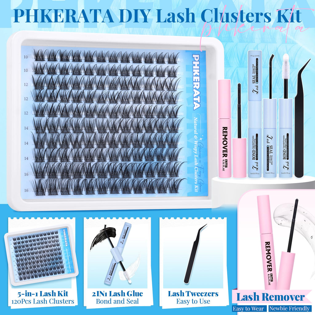 Natural Lash Extension Kit Wispy Lash Clusters Kit