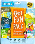 6-in-1 Kids Card Game Pack Go Fish Memory Old Maid Ages 3 Plus | 6 games in 1 pack Go Fish Memory Old Maid Crazy